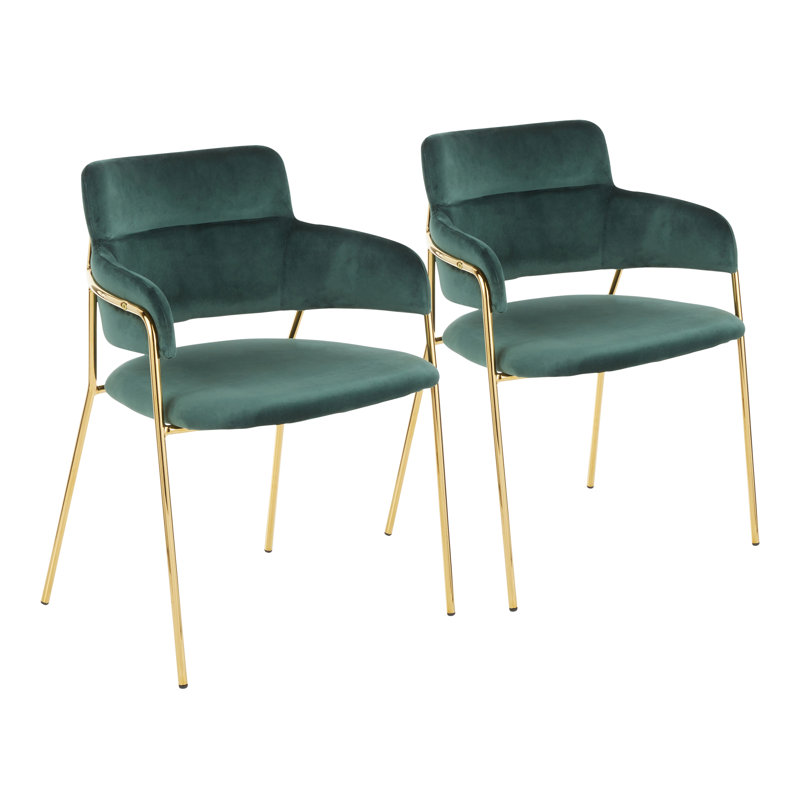 Chaise rembourrée, Vert