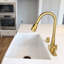 Robinet de cuisine rétractable à poignée simple avec plaque de pont-64366490