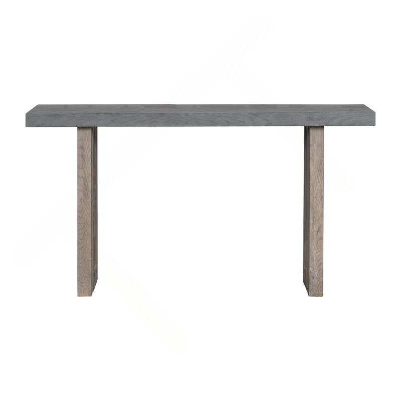 Uniquely Designed Oak Veneer Console Table With Distinctive Side Shapes, Suitable For Entryway, Hallway, Living Room, Foyer, Corridor