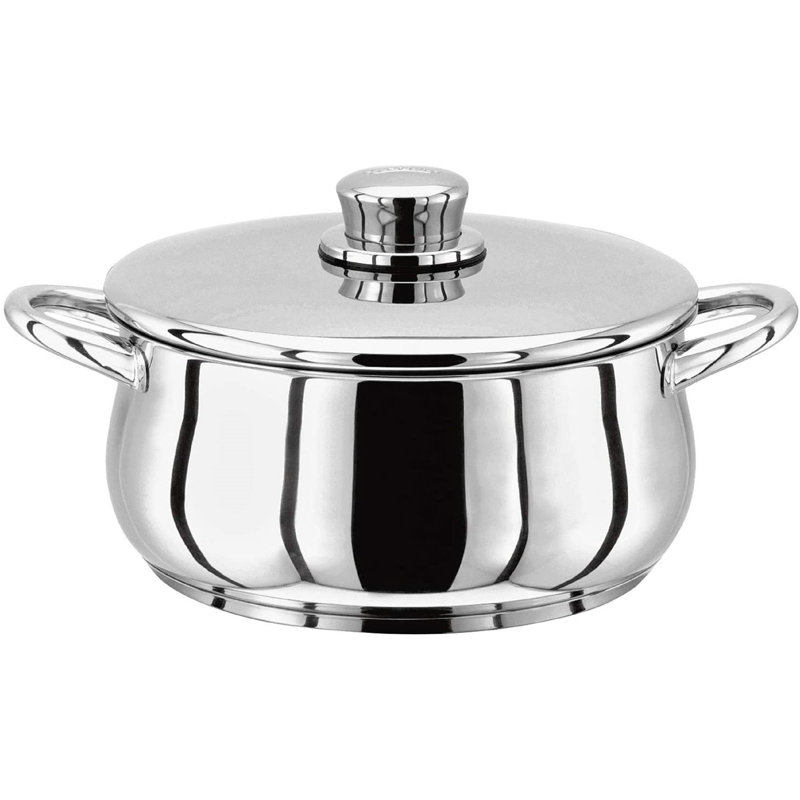Stellar 1000, 16cm Stainless Steel Casserole with Lid, 1.3L