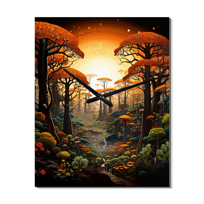 Baobab The Enchanted II - Horloges murales florales, Petit