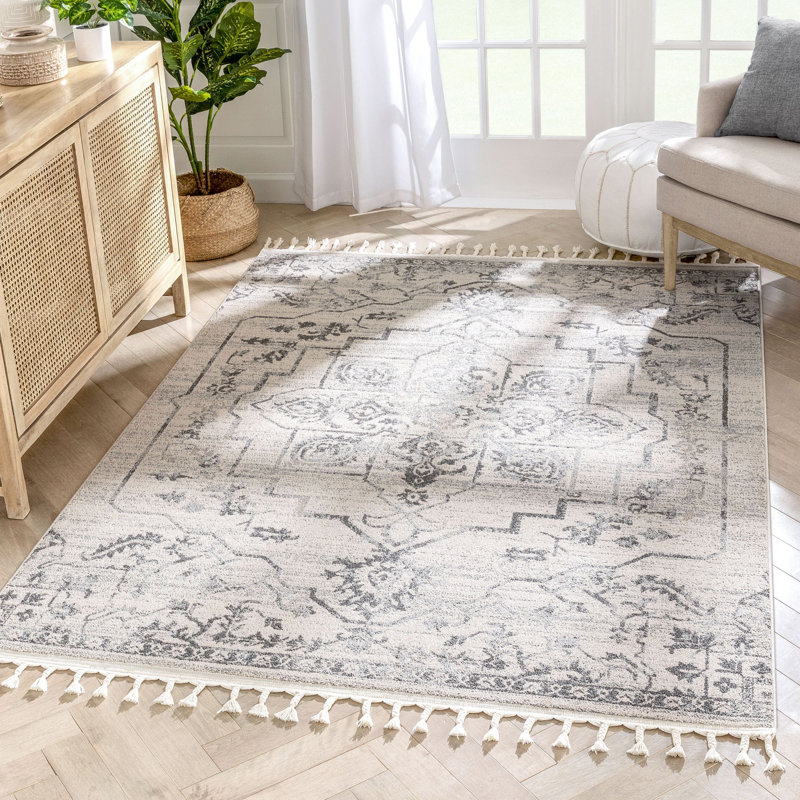 Loop-De-Loop Moroccan Synthetic Area Rug, Rectangle 120 x 180cm