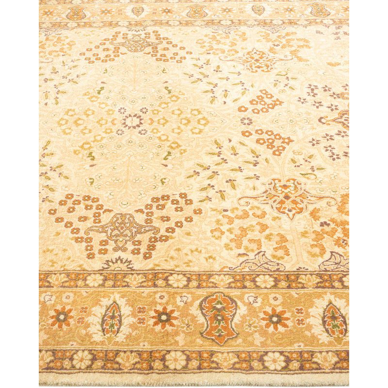 One-of-a-Kind 4' 8" X 7' 4" 2000s Wool Area Rug Ivory