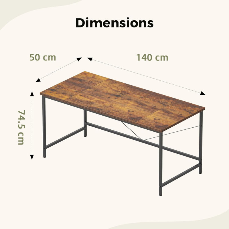 MDF Steel Writing Desk