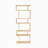Tovan Modern Geometric Open Shelf Bookcase with Asymmetrical Design-1829019716