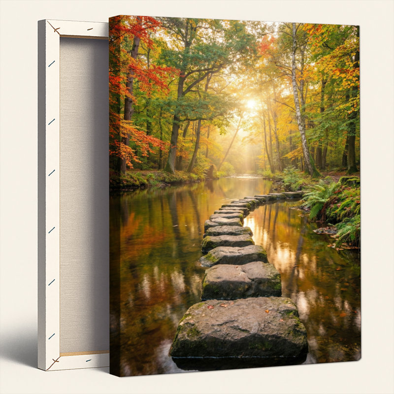 Gallery Wrap，Canvas Wall Art for Living Room, Bedroom, Office or Entryway – Decorative Wall Decor with Autumn Forest