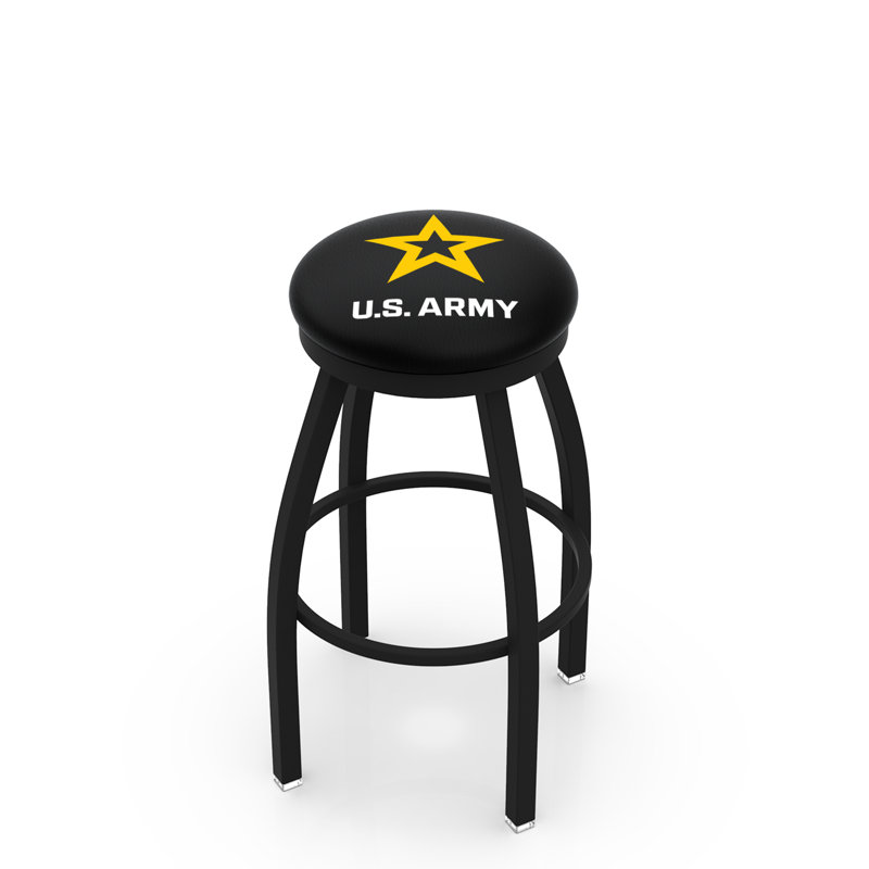 Tabouret tournant 36", Armée, Noir