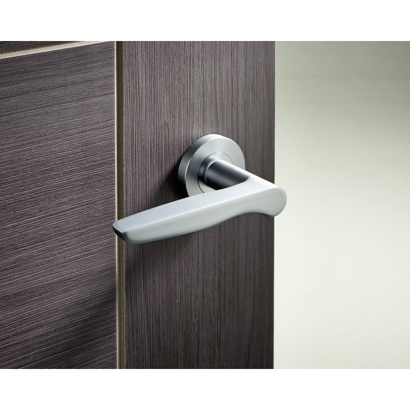 Single Dummy Door Handle, Satin Chrome