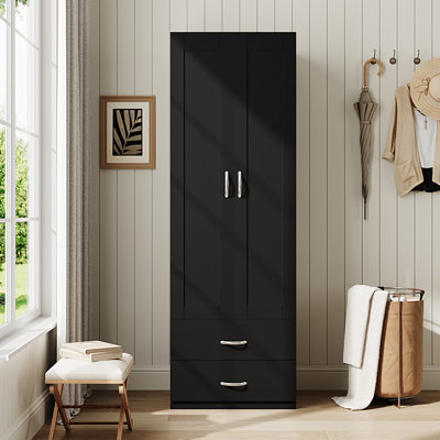 2 Door Engineered Wood Wardrobe