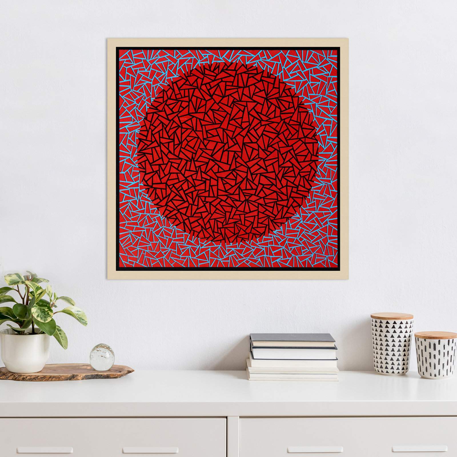 Gods Navel by Alex Dunn, Brown, 25" H x 25" W x 1" D
