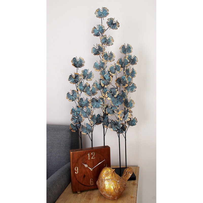 Getuta Teal Metal Sculpture
