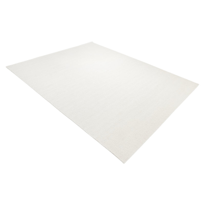 Tapis ivoire tissé à la main Rhian, Rectangle 3 pi x 5 pi