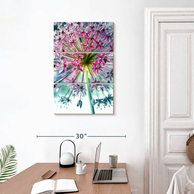 Harnek rose allium turquoise, H 32 po x l 20 po