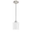 Mini-luminaire suspendu 1 lumière en verre transparent et abat-jour en verre blanc Nils-1590275287