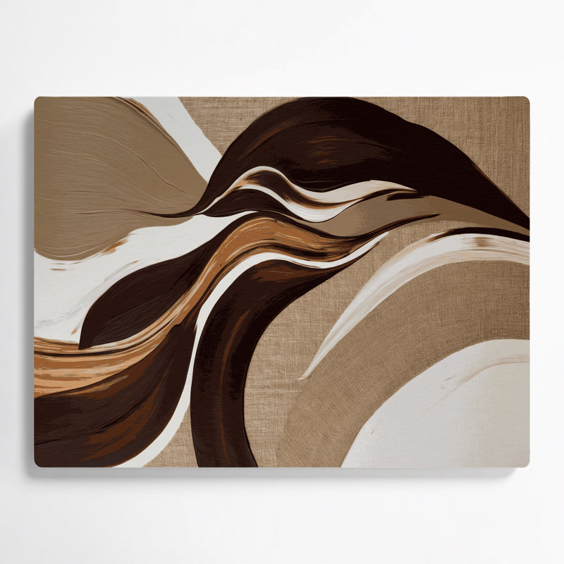 «Lyrical Abstraction 24», art mural en métal brun, H 20 po x l 24 po