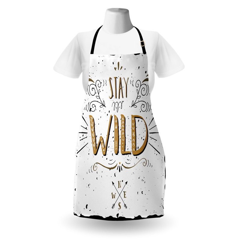 No Pattern Bib Apron