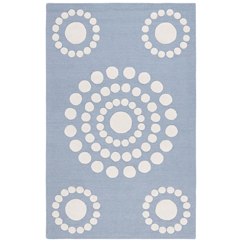 Kynlee Kids Hand Tufted 85% Wool And 15% Cotton With Latex Rug, Rectangle 3' x 5'