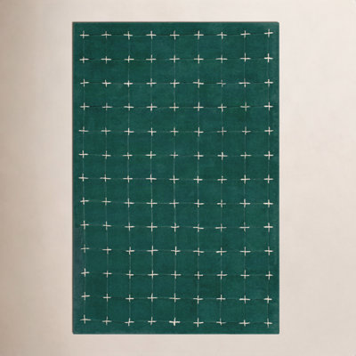 Mallory Green Hand Tufted Area Rug