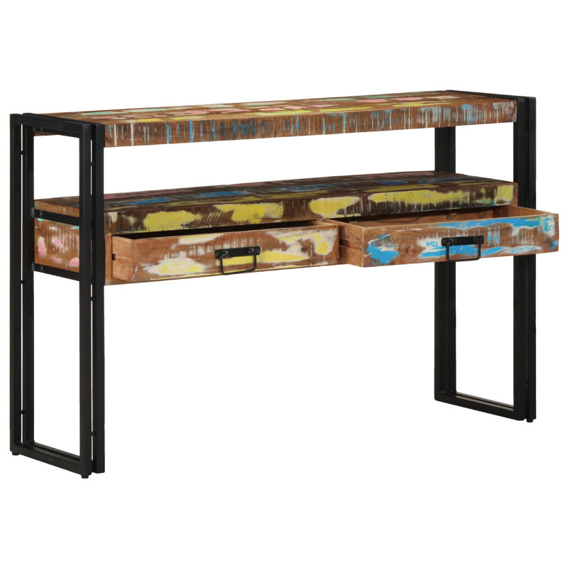 Solid Reclaimed Wood Medium Side Table