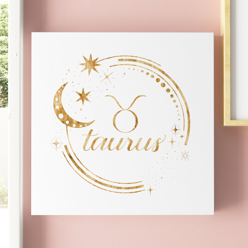 «Gilded Astrology II» par Grace Popp, impression sur toile tendue, H 12 po x l 12 po