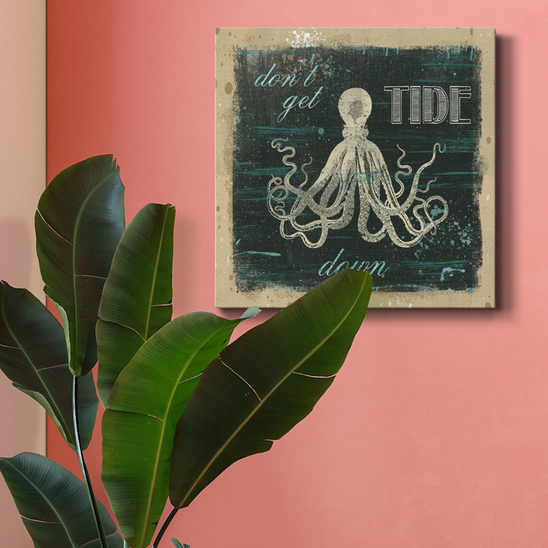 Tide Down - Impression sur toile tendue, H 16 po x l 16 po x P 1 po