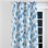 Rideaux Modern Modern - abstrait géométrique bleu avec œillets - 1 panneau