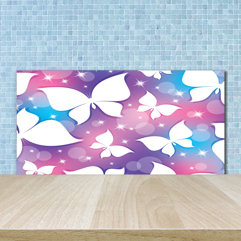 50cm W x 100cm L Glass Peel and Stick Panel