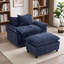 Fauteuil d'appoint moderne avec repose-pieds pour salon-737134777