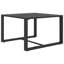 Ensemble de canapé modulaire d'extérieur 4 pièces Shina, aluminium gris foncé, coussins