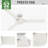 Presto 52" Modern Minimalist 3 - Blade Indoor Ceiling Fan with Wall Control-71202962