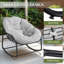 Chaise berçante surdimensionnée avec coussin-777503146