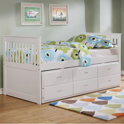 Lit de jour simple avec couchette Woodhaven