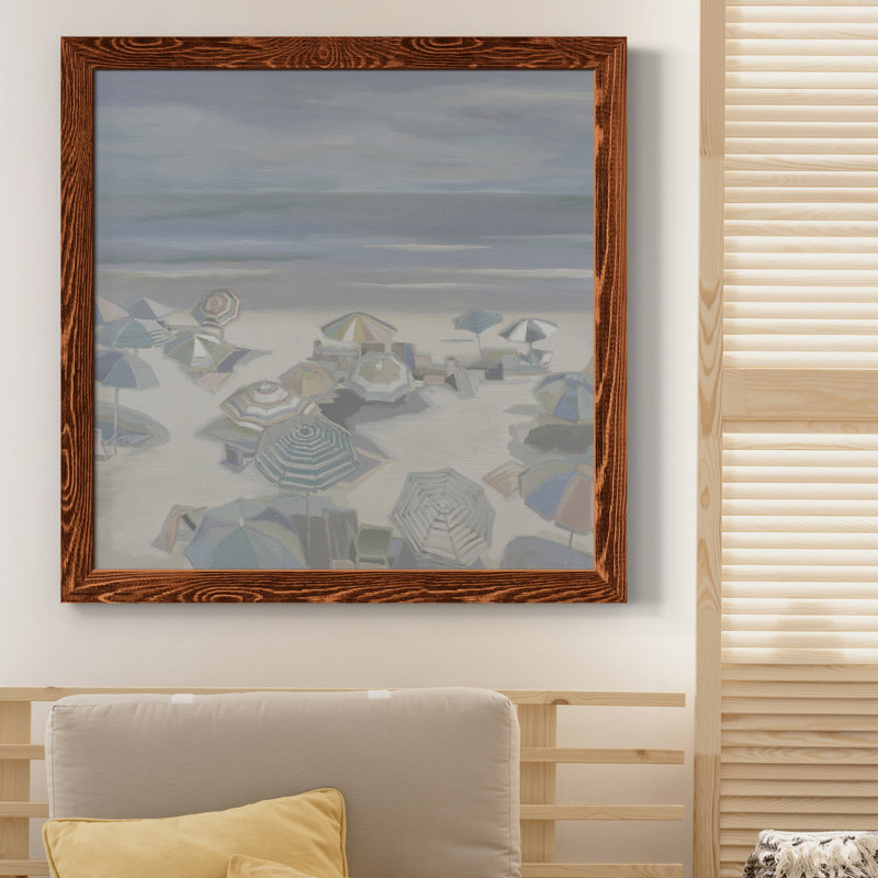 Reproduction de cadre photo sur toile BEACH PARTY I, Érable encadré, H 31,5 po x l 31,5 po x P 1,5 po