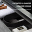 Meuble-lavabo flottant 42 po avec lavabo, meuble-lavabo mural moderne avec lavabo à quartz noir et tiroirs à fermeture en douceur 42 po