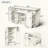 Extendable Kitchen Island With Adjustable Shelves And 3-Tier Pull-Out Rack-1839018945