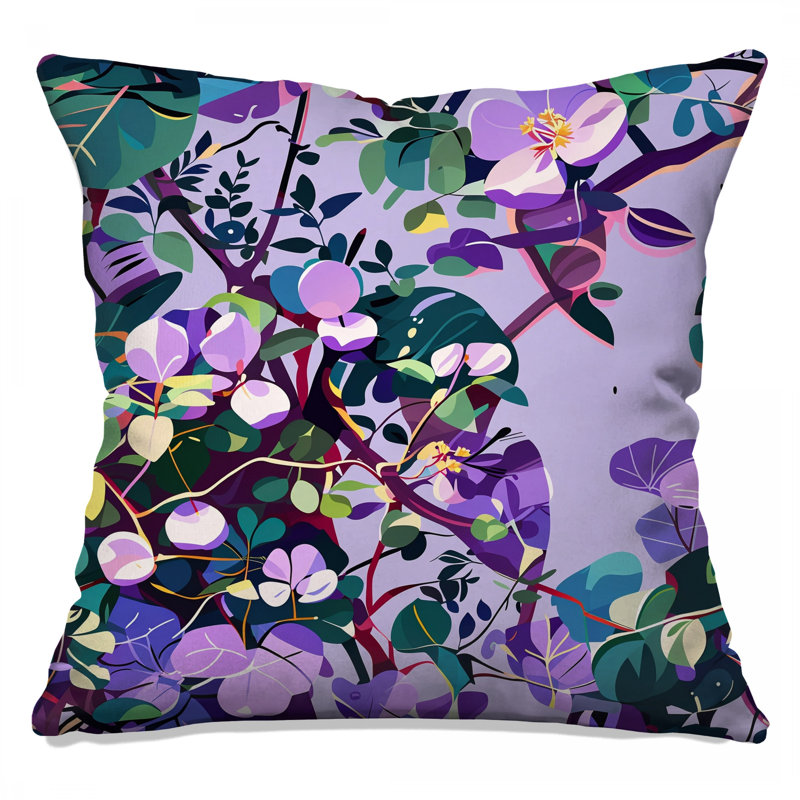 Coussin Floral, 18 x 18 inches