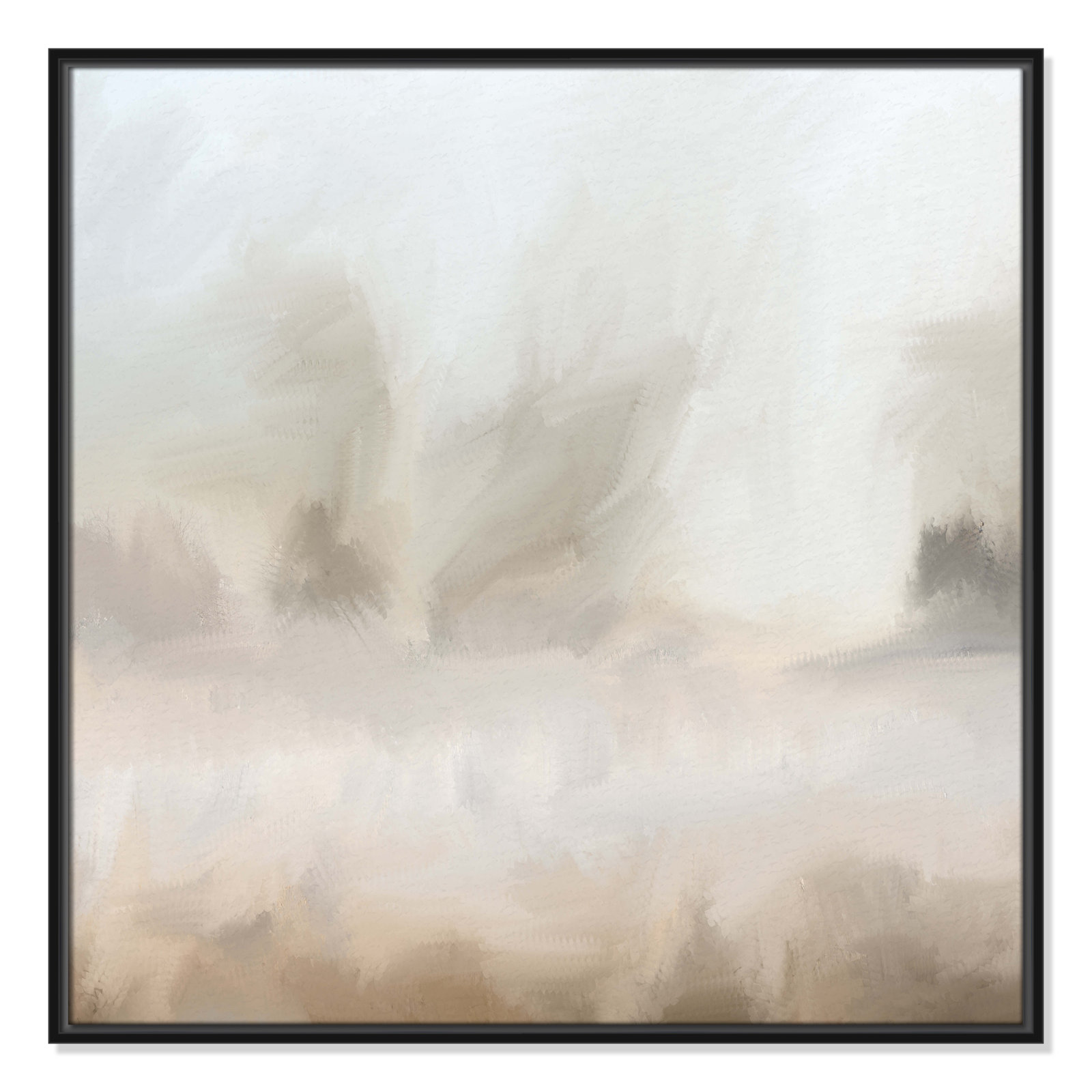 Bushwick "Mirage" Print, Black, 31.5" W x 31.5" H