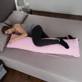 Memory Foam Body Pillow with Hypoallergenic Zippered Protector