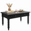 L 40 po x P 22,2 po Table basse rectangulaire en bois avec tiroirs de rangement, table de cocktail rétro avec pieds en bois massif en forme de gourde pour le salon-464365815