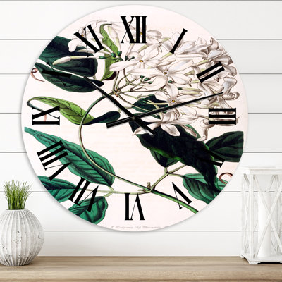 Vintage Plant Life XXIV - Horloge murale traditionnelle