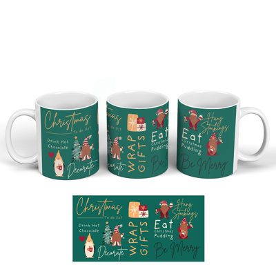 To Do List Festive Gonks Ceramic Classic Mug