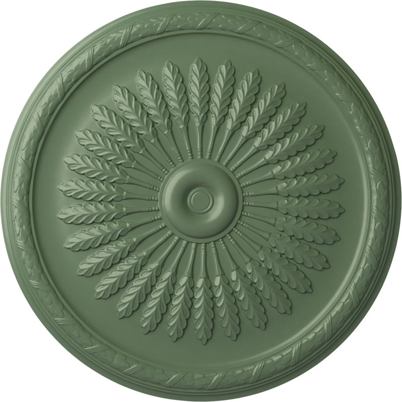 Médaillon de plafond de genévrier 36 po x P 1 1/2 po (convient aux auvents jusqu'à 7 po), Vert athénien