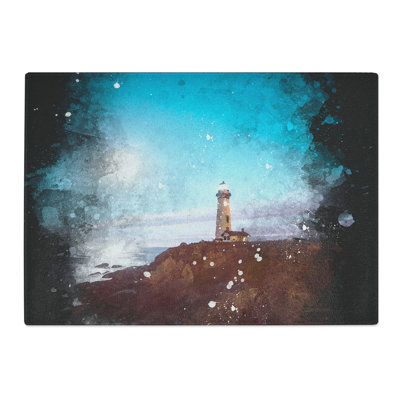 Tempered Glass Pigeon Point Lighthouse Chopping Board