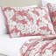 Ensemble de courtepointe 3 pièces rose et blanc-123987468