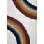 Tapis juvénile arc-en-ciel rouge et orange 7 pi x 10 pi