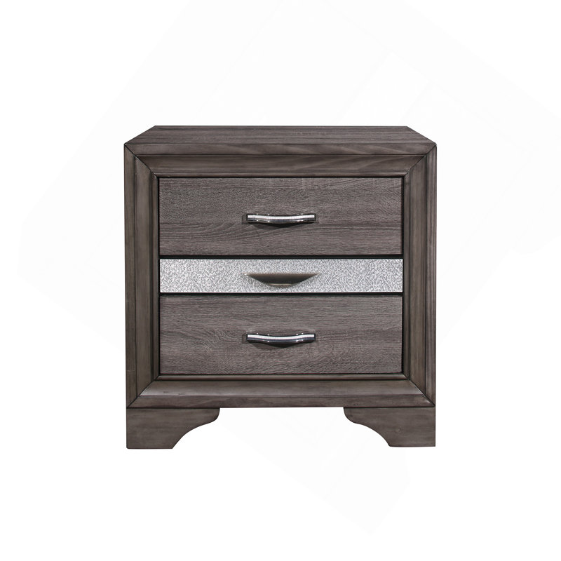 Sparkle Grey Nightstand