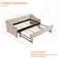 Lit de jour simple rembourré avec couchette, port USB, poches latérales et tissu en velours pour plus de confort et de style-1054888287