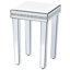 Glass Mirrored Coffee Table Set of 3