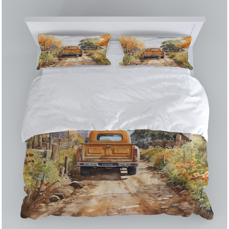 Abstract Duvet Cover, Twin Duvet Cover + 1 Queen Sham