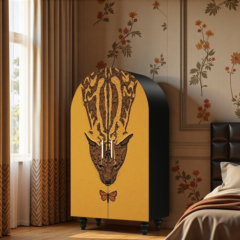 Garde-robe de style rétro français dans la chambre